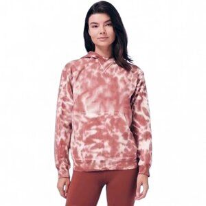Lululemon Pink White Hooded Tie Dye Camo Hoodie Sweatshirt Pullover Women's 6